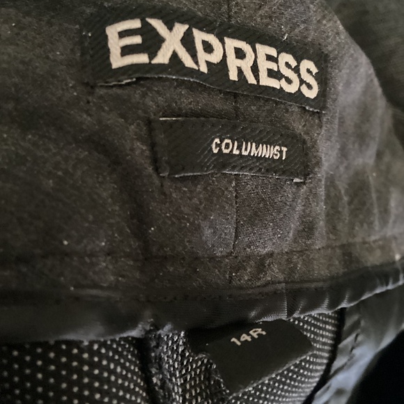 Express columnist dark gray 14 R with black stripe at waist Size 14 Regular - Picture 6 of 9